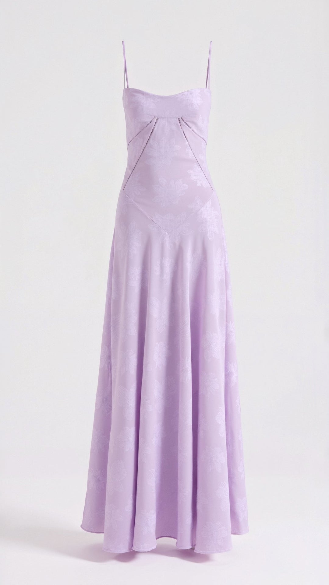 Cressida | Women's Floral Jacquard Corset Slip Maxi Dress