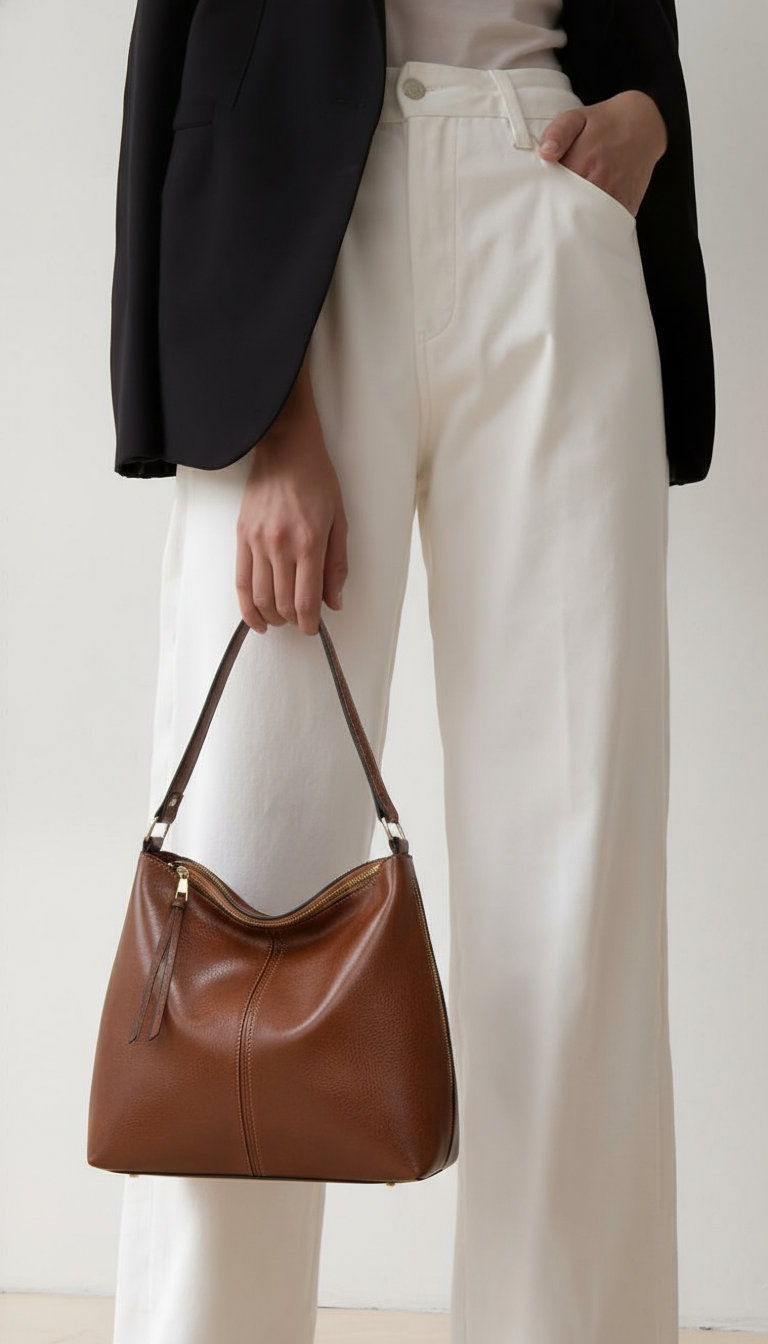 Women’s Bucket Shoulder Bag | PU Leather Handbag | Spring 2026 Design