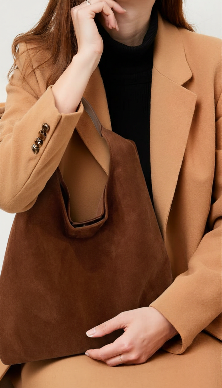 Tote Bag – Vertical Square, Stitch Detail, Magnetic Clasp