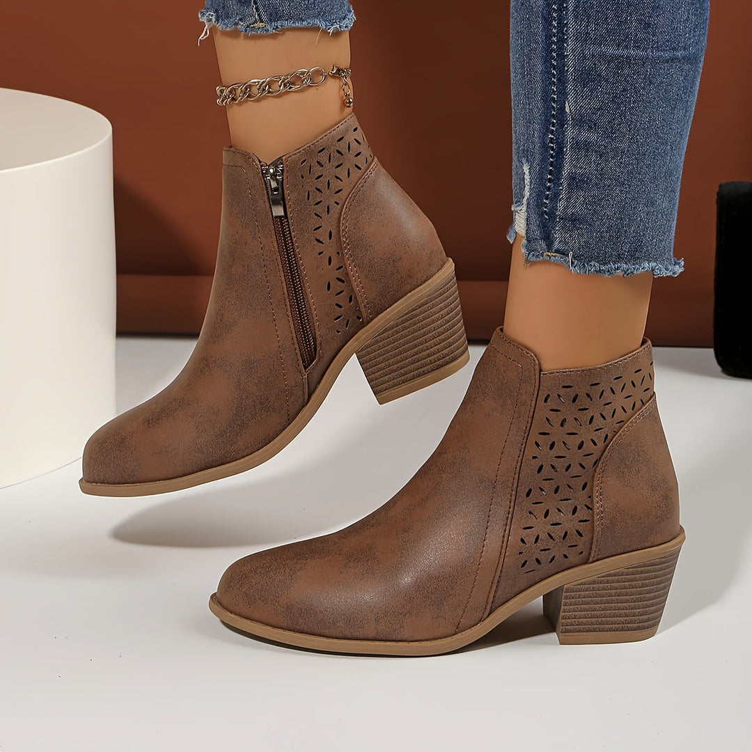 Amara | Women's Orthopedic Side Zip Ankle Boots