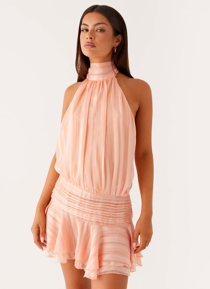 Aurelia | Women's Halter Neck Cocktail Mini Playsuit