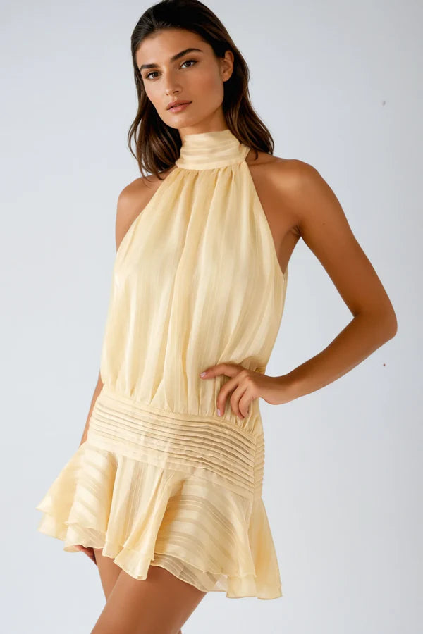 Aurelia | Women's Halter Neck Cocktail Mini Playsuit