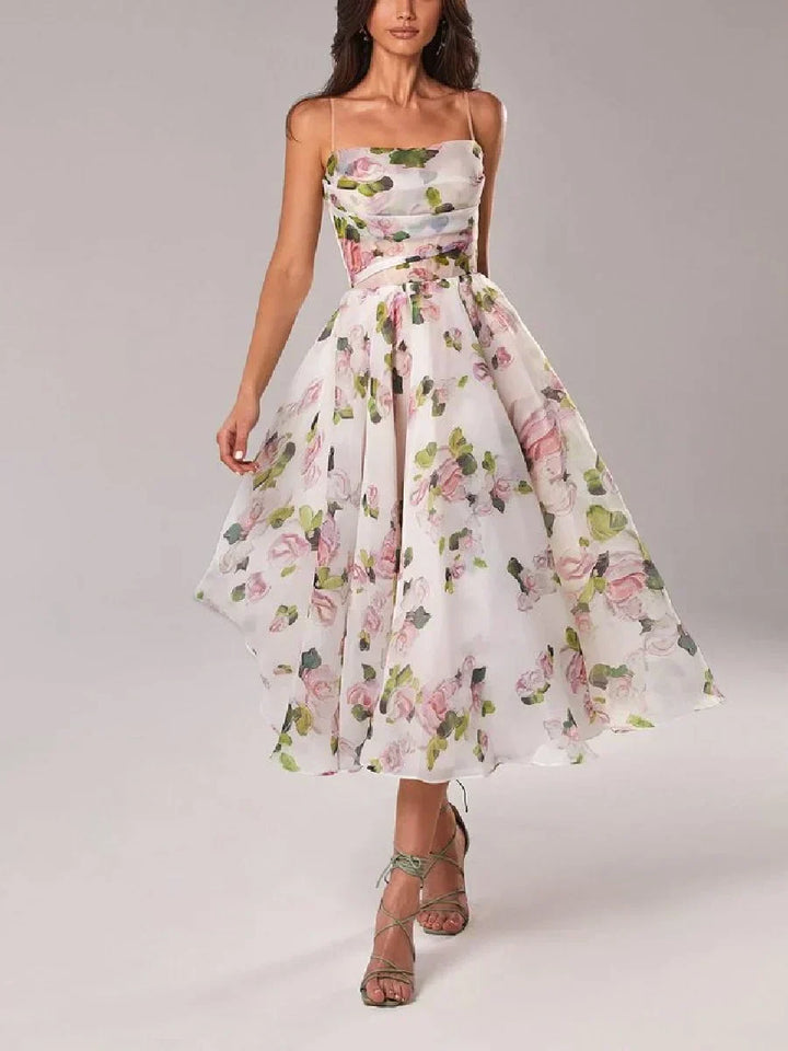 Beatrix | Women's Wedding Guest A-Line Floral Midi Dress