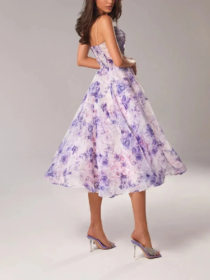 Beatrix | Women's Wedding Guest A-Line Floral Midi Dress