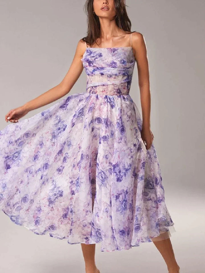 Beatrix | Women's Wedding Guest A-Line Floral Midi Dress