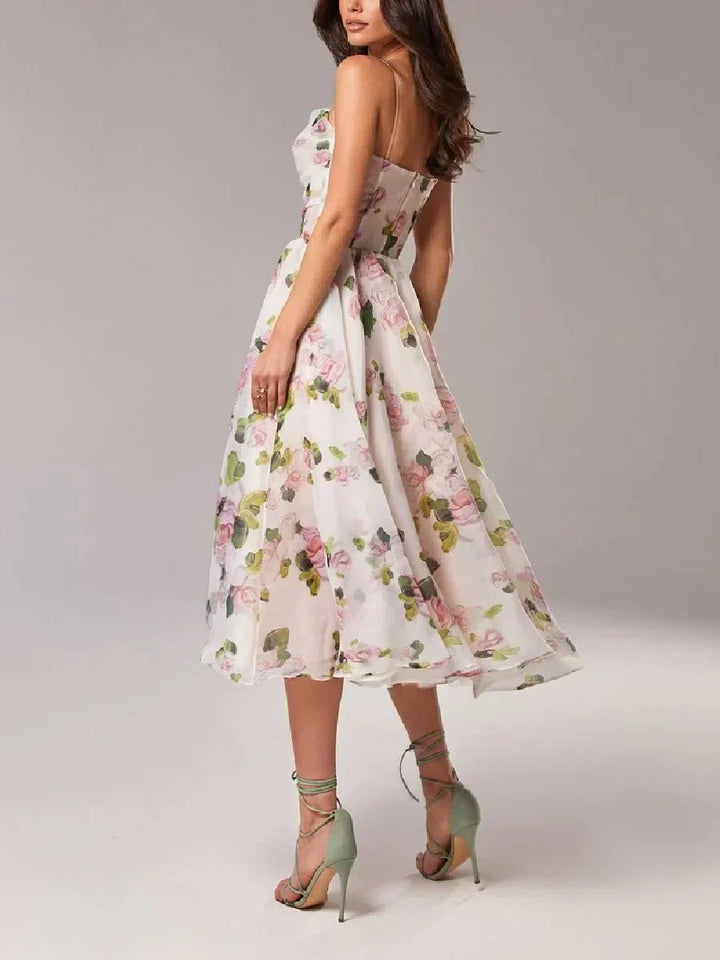 Beatrix | Women's Wedding Guest A-Line Floral Midi Dress