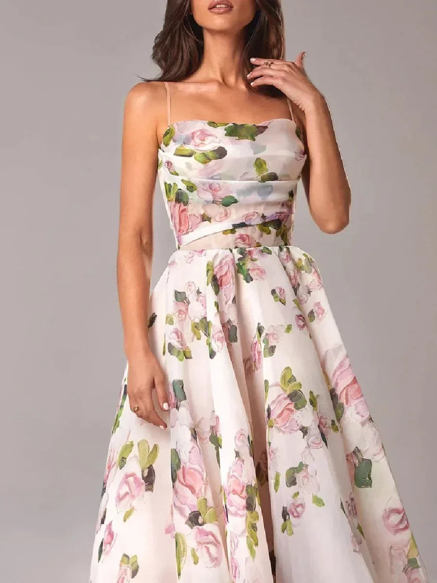 Beatrix | Women's Wedding Guest A-Line Floral Midi Dress