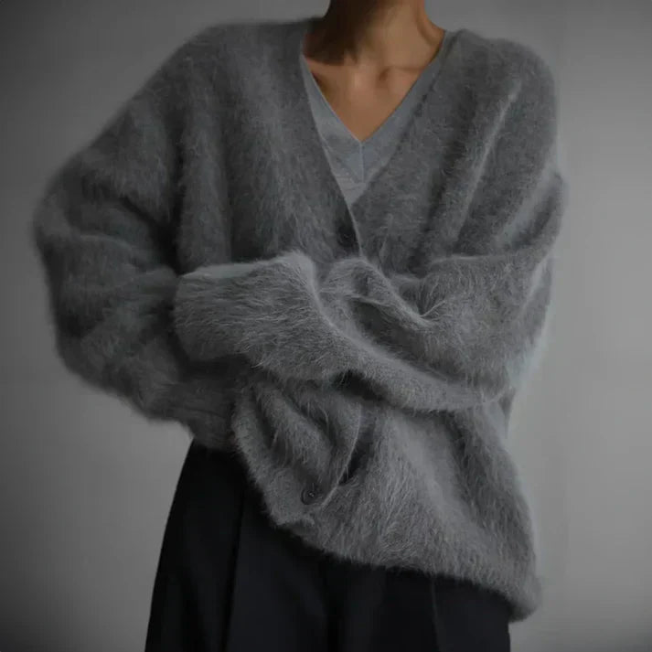 Beatrix | Women's Oversized V-Neck Long Sleeve Cardigan