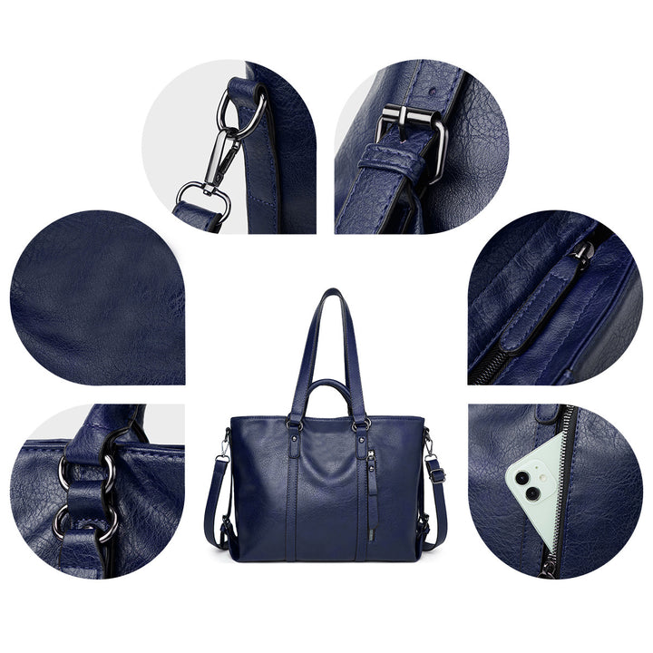 Shoulder Bag – Horizontal Shape, Zip Closure, Minimalist