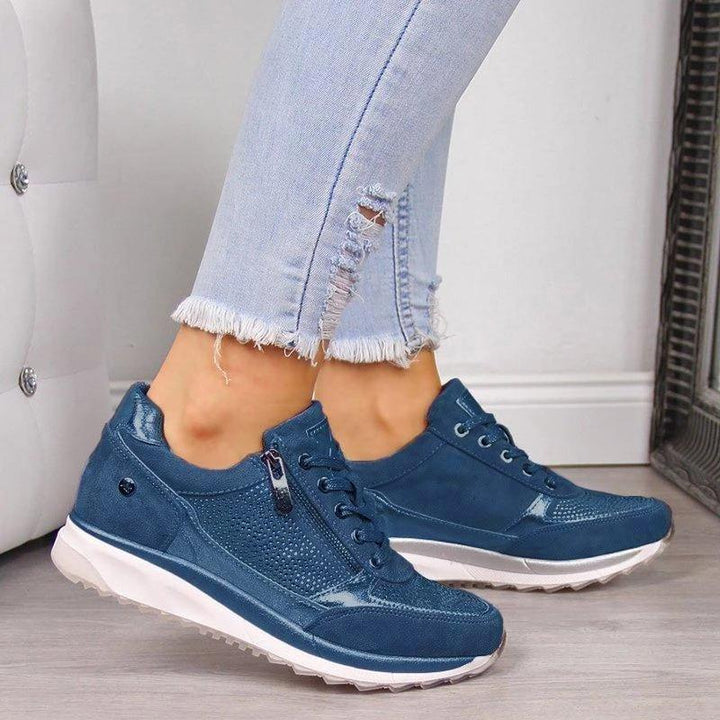 Bridget | Women's Orthopedic Zip Lace-Up Trainers