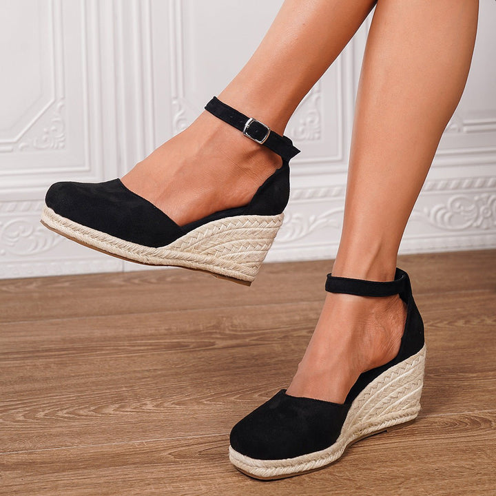 Charlotte | Women's Orthopedic Ankle Strap Wedge Sandals