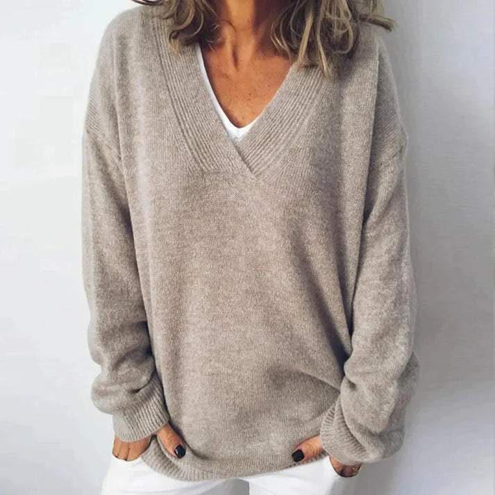 Charlotte | Women's V-Neck Long Sleeve Jumper