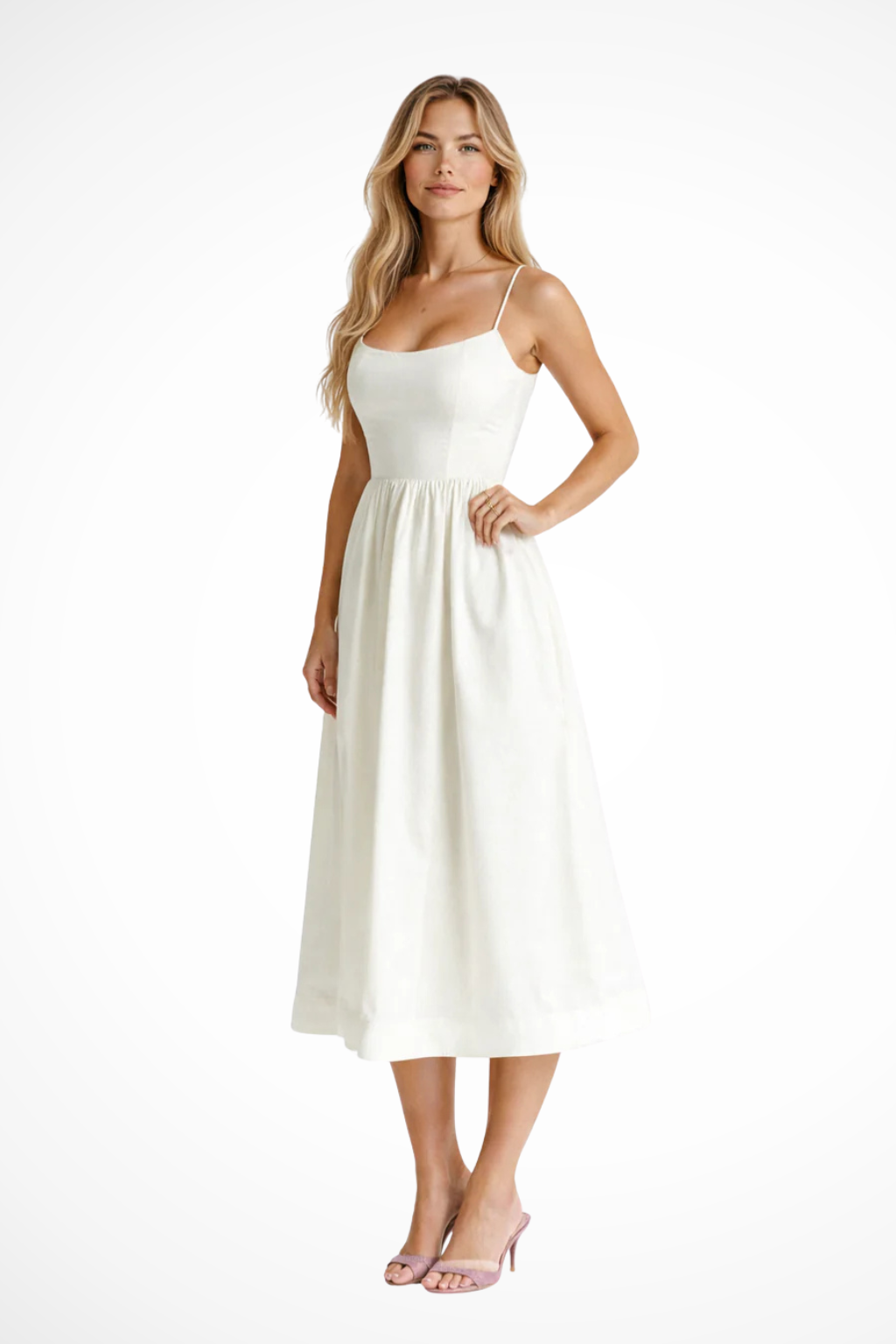 Clara | Women's Wedding Guest Ascot Style A-Line Midi-Dress
