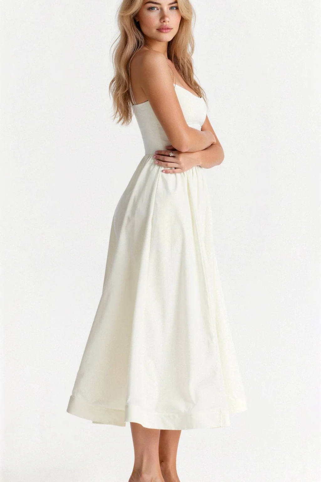 Clara | Women's Wedding Guest Ascot Style A-Line Midi-Dress