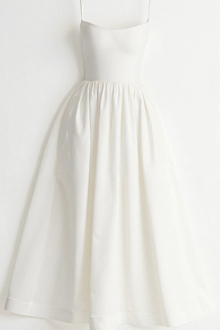 Clara | Women's Wedding Guest Ascot Style A-Line Midi-Dress