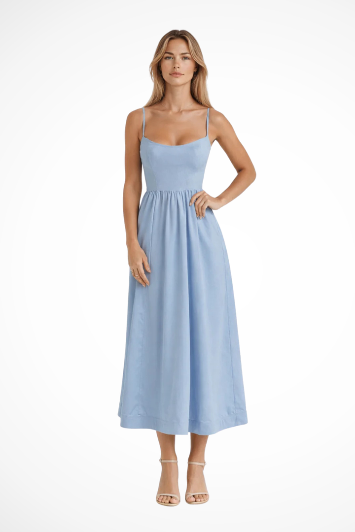 Clara | Women's Wedding Guest Ascot Style A-Line Midi-Dress