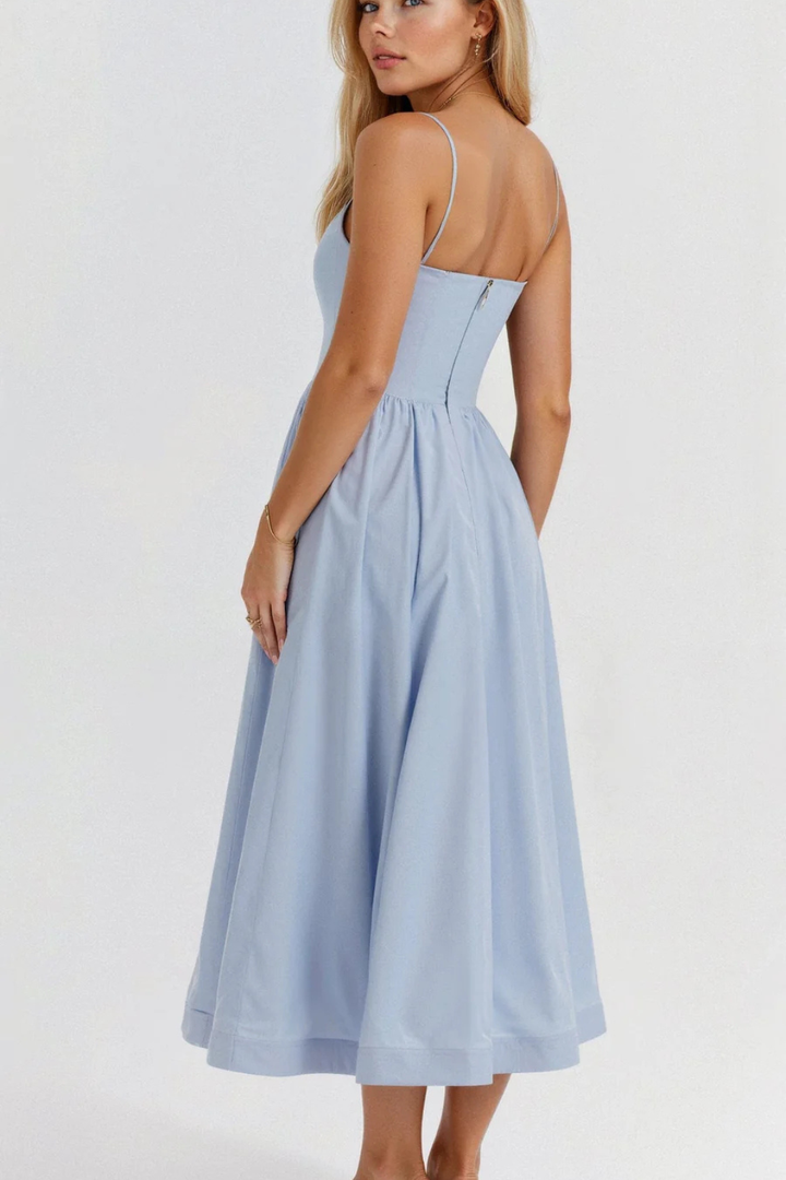 Clara | Women's Wedding Guest Ascot Style A-Line Midi-Dress