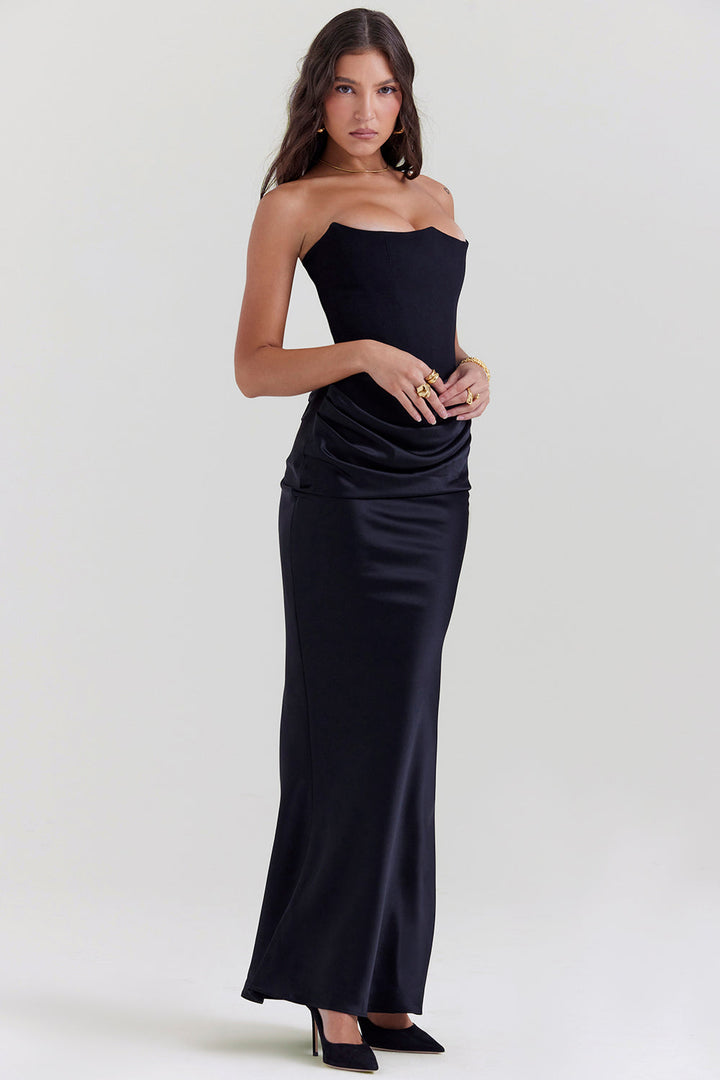 Constance | Women's Wedding Guest Off Shoulder Maxi Dress