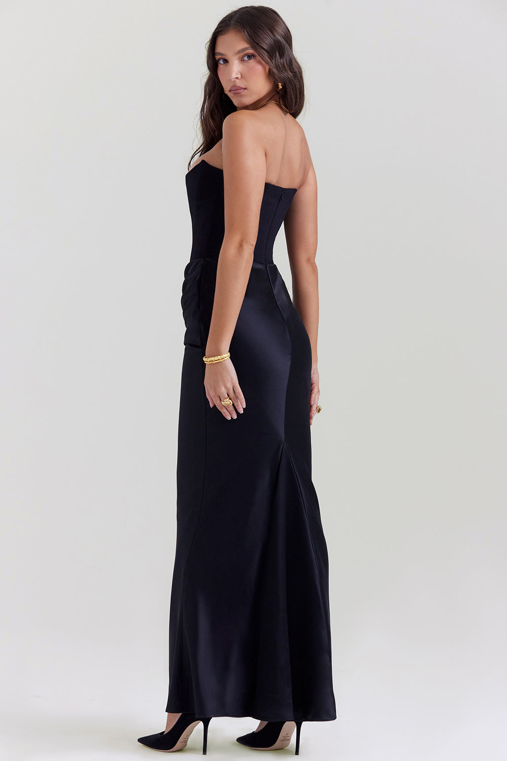 Constance | Women's Wedding Guest Off Shoulder Maxi Dress