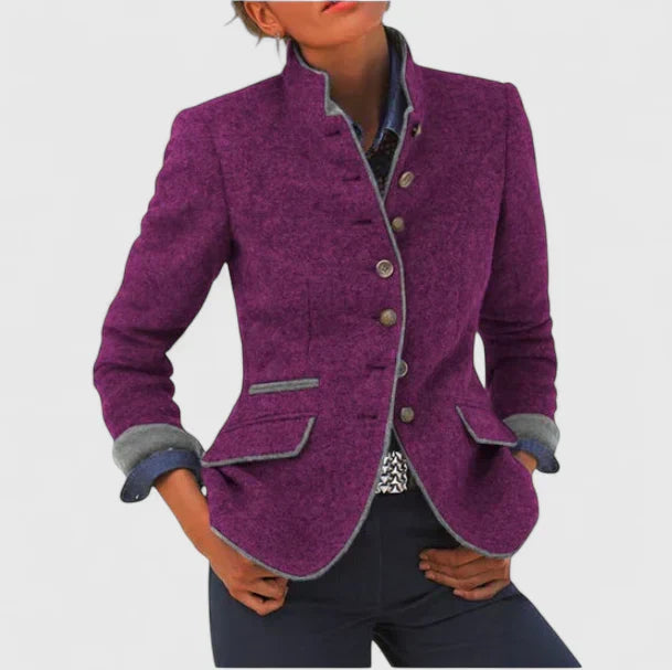 Constance | Women's Military Equestrian Stand Collar Blazer
