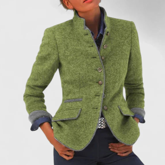 Constance | Women's Military Equestrian Stand Collar Blazer