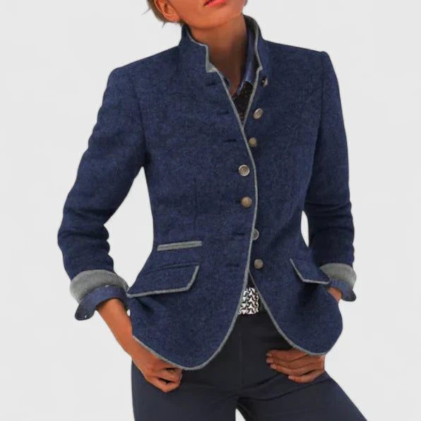 Constance | Women's Military Equestrian Stand Collar Blazer