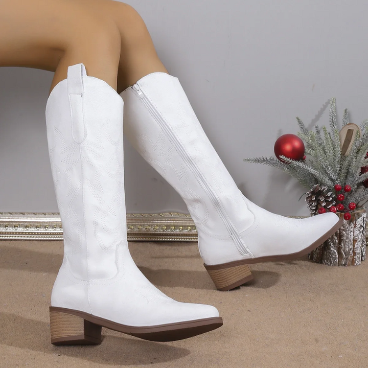 Daisy | Women's Orthopedic Cowgirl Knee-High Boots