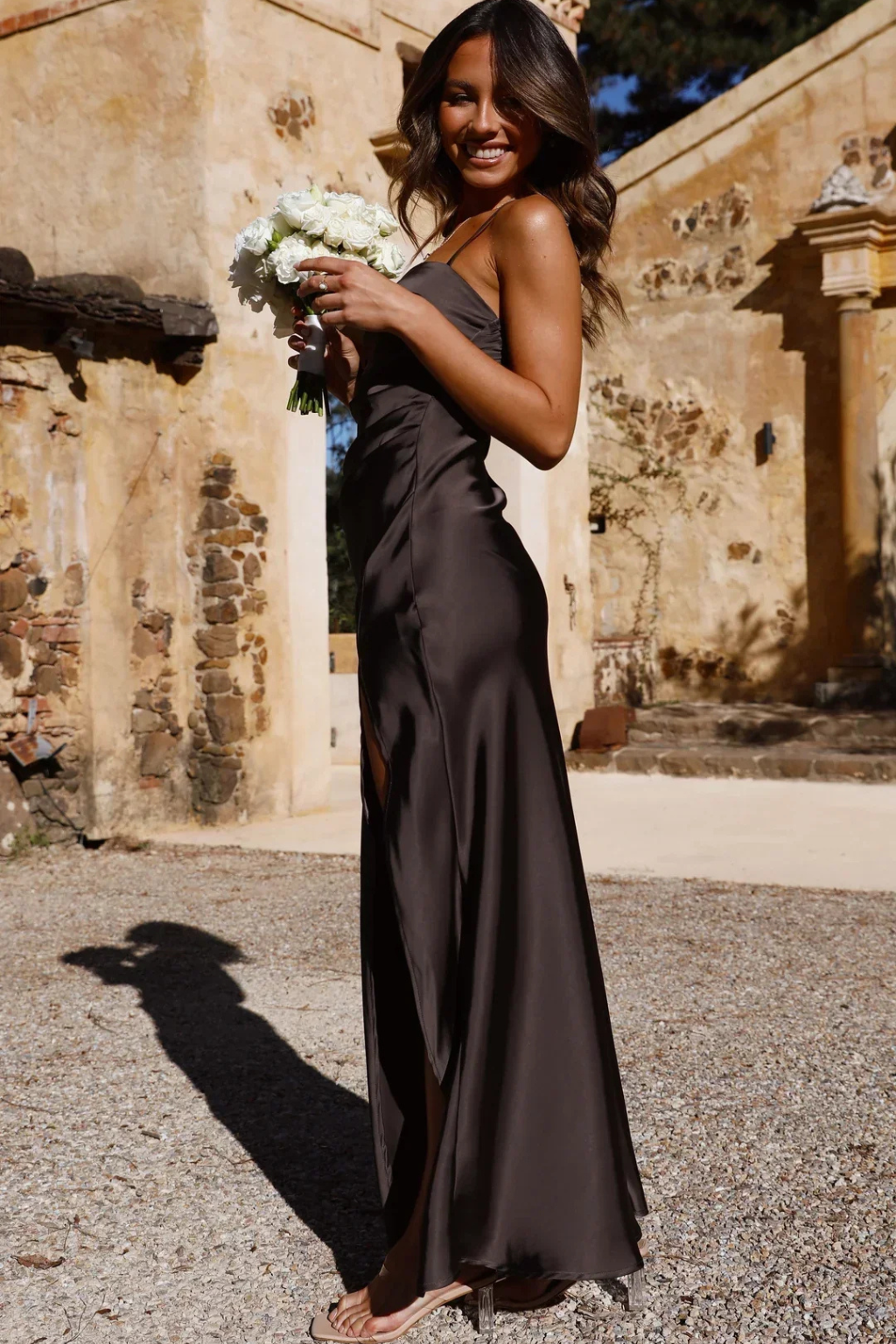 Eleanor | Elegant Women's Wedding Guest Square Neck Midi-Dress