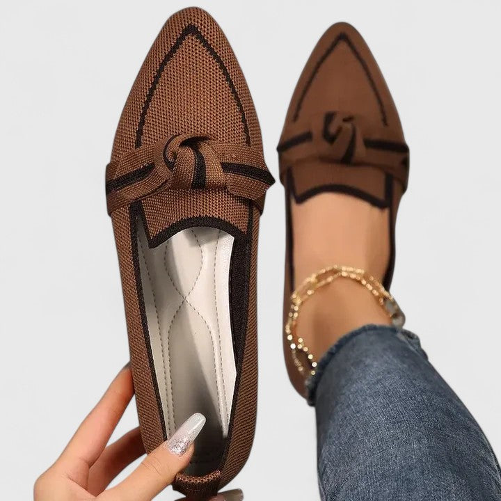 Eleanor | Women's Orthopedic Pointed Toe Knot Loafers