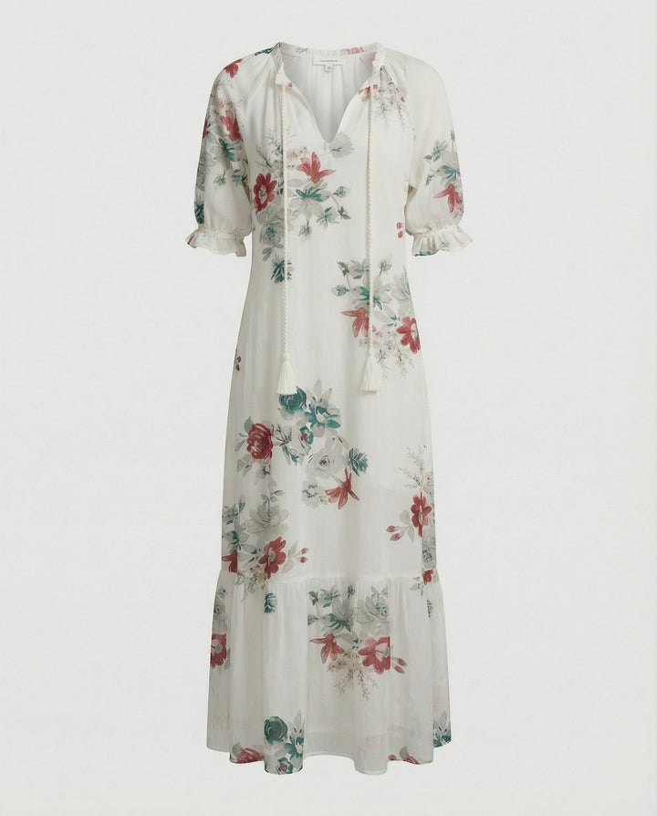 Elena | Elegant Women's Wedding Guest Floral Summer Maxi Dress