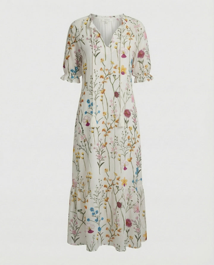 Elena | Elegant Women's Wedding Guest Floral Summer Maxi Dress