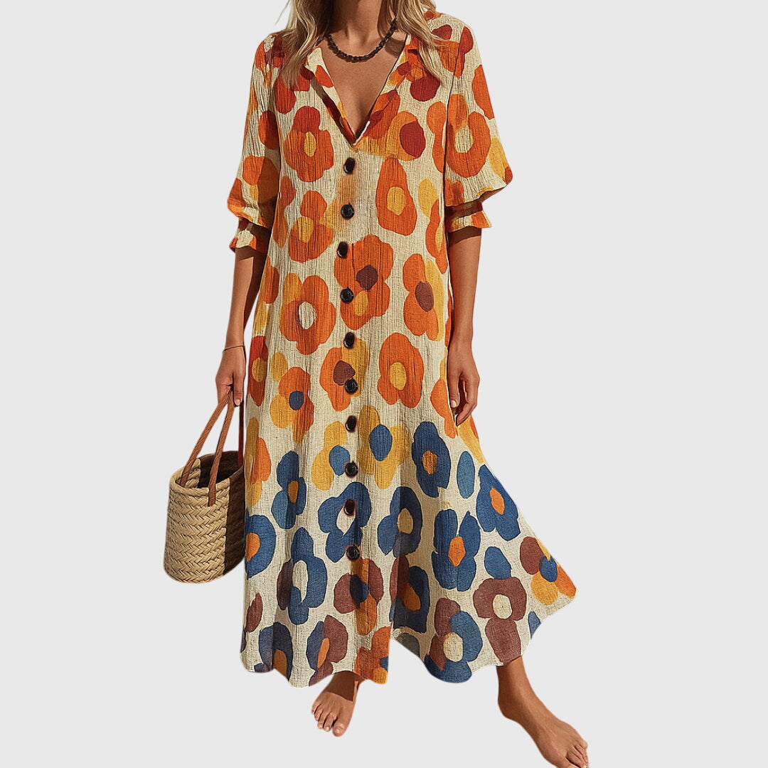 Florence | Women's Summer Dress Boho Beach Maxi Floral