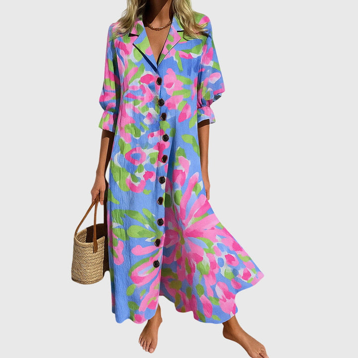 Florence | Women's Summer Dress Boho Beach Maxi Floral