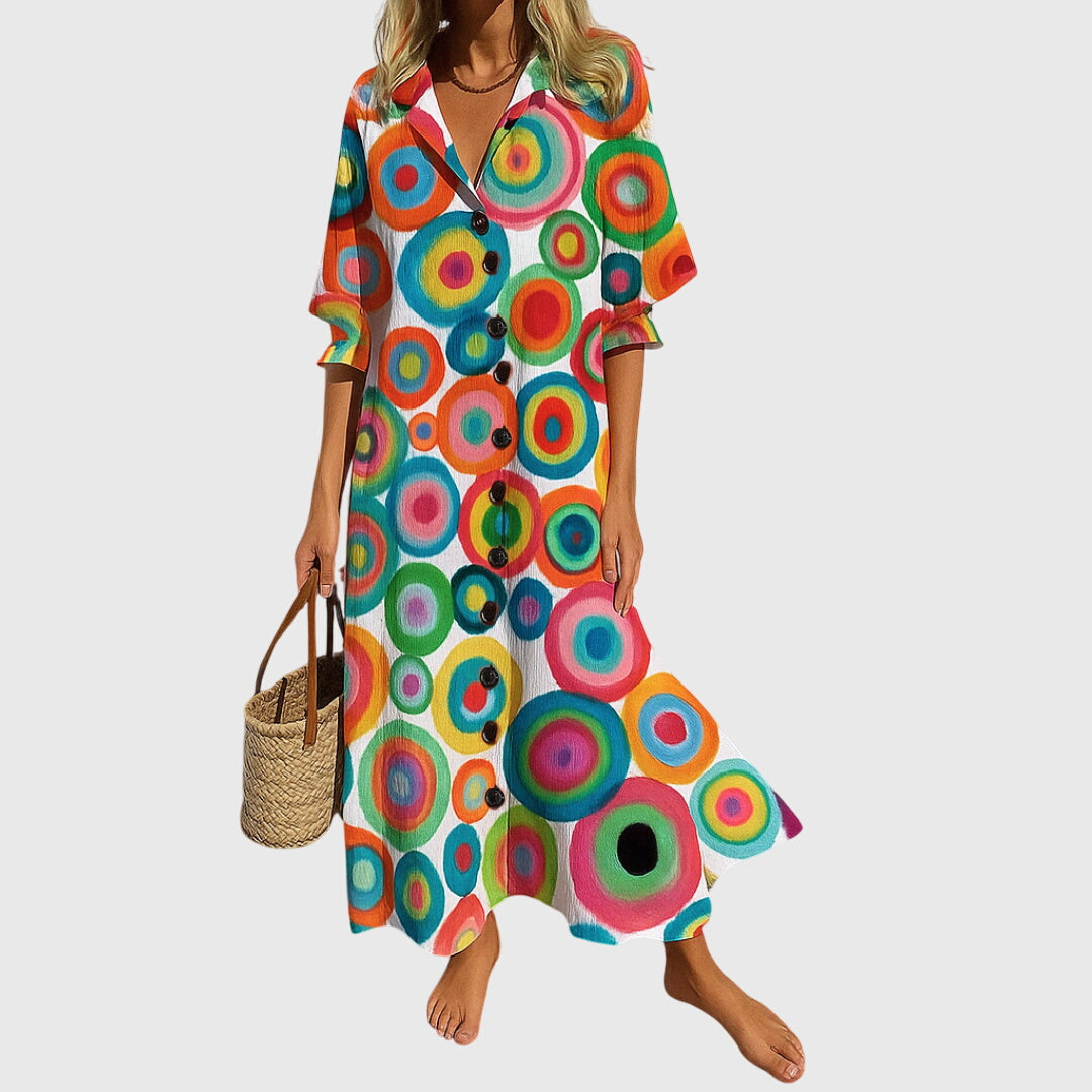 Florence | Women's Summer Dress Boho Beach Maxi Floral