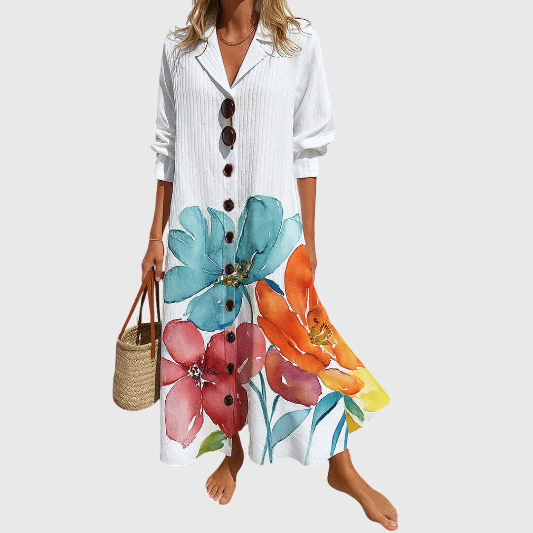 Florence | Women's Summer Dress Boho Beach Maxi Floral
