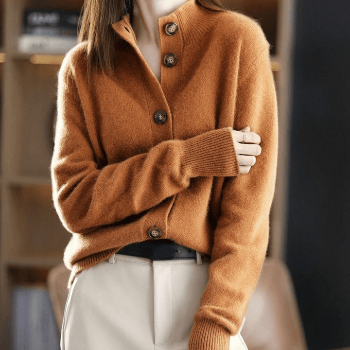 Freya | Women's Button Front Long Sleeve Cardigan
