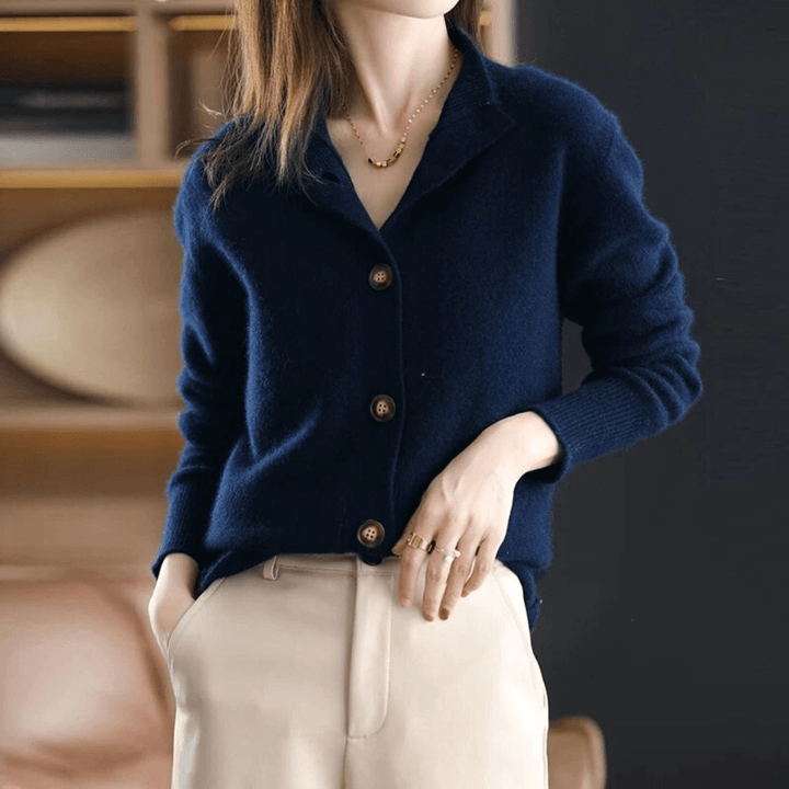 Freya | Women's Button Front Long Sleeve Cardigan