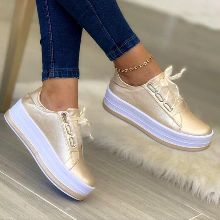 Freya | Women's Orthopedic Platform Lace-Up Sneakers
