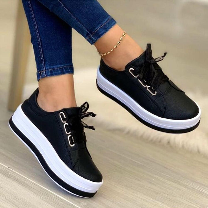 Freya | Women's Orthopedic Platform Lace-Up Sneakers