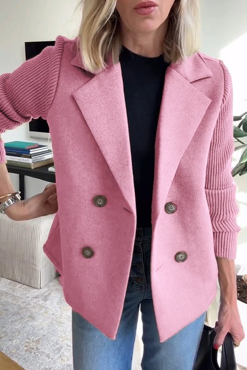 Genevieve | Women's Knit Long Sleeve Blazer