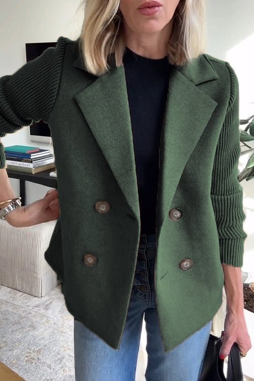 Genevieve | Women's Knit Long Sleeve Blazer