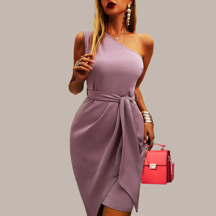 Georgina | Women's Wedding Guest Asymmetric One Shoulder Dress