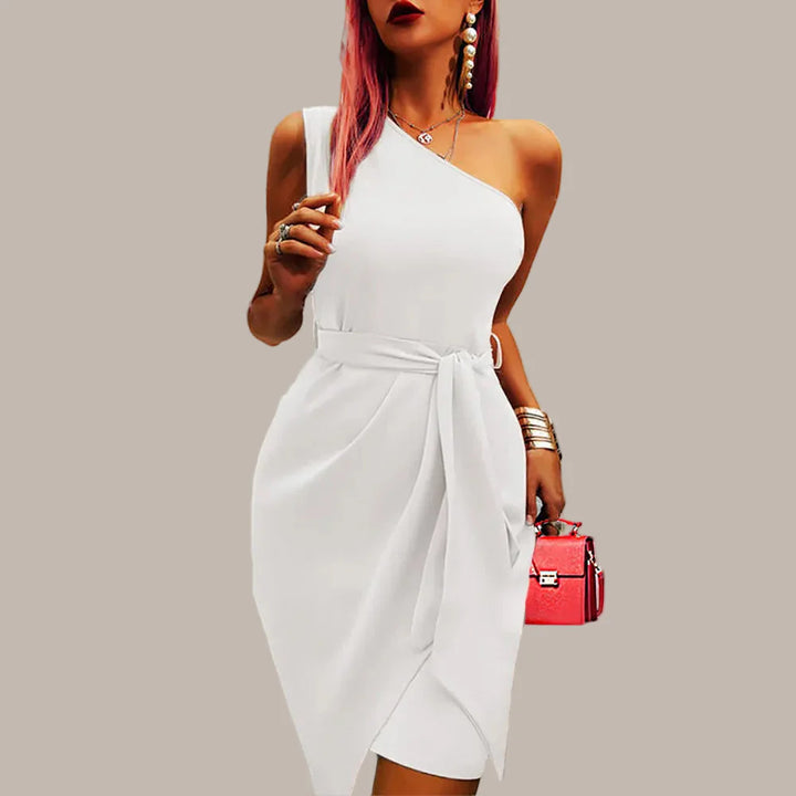 Georgina | Women's Wedding Guest Asymmetric One Shoulder Dress