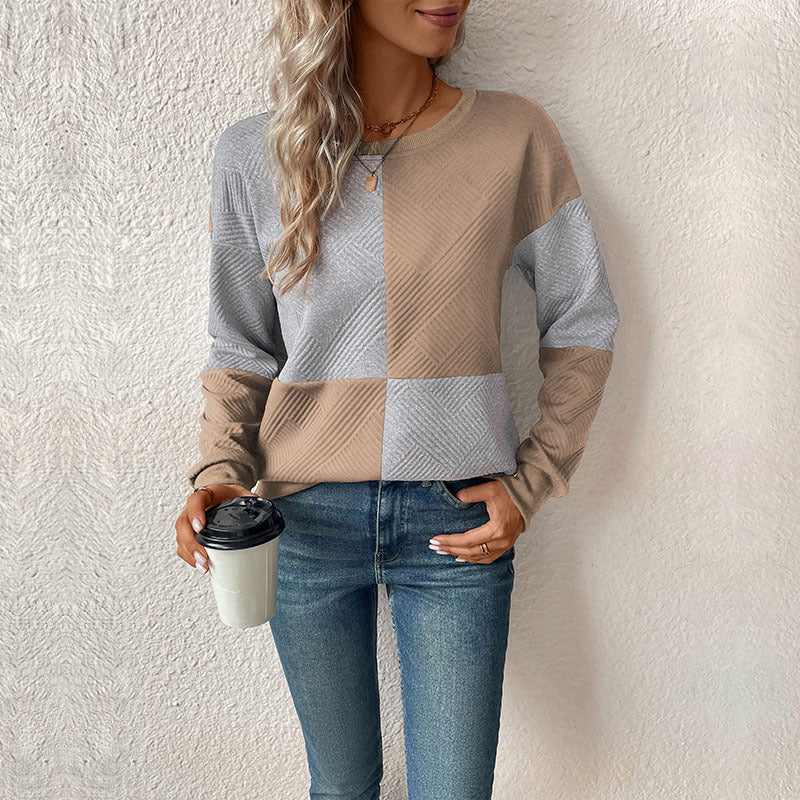 Grace | Women's Colour-Block Crew Neck Jumper