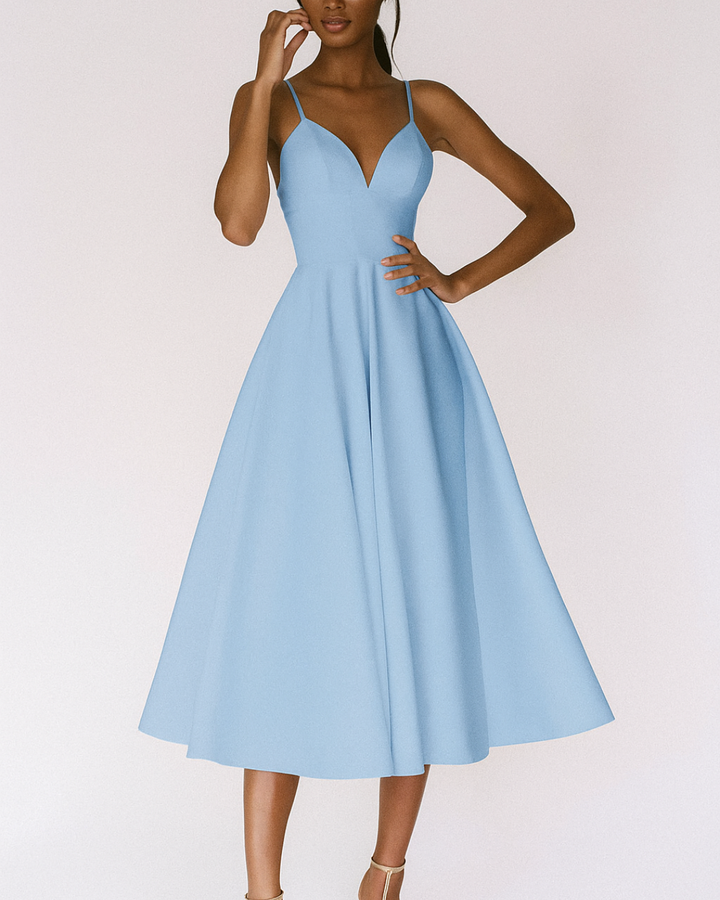 Harriet | Women's Wedding Guest Strappy Midi-Dress