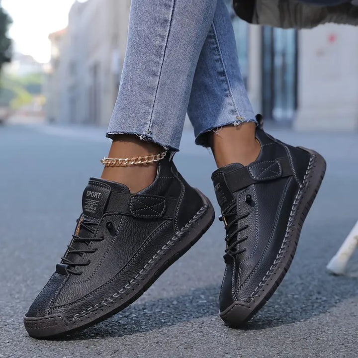 Hazel | Women's Orthopedic Lace-Up Velcro Low-Top Trainers