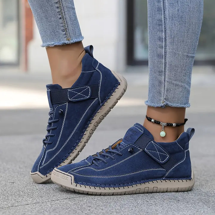Hazel | Women's Orthopedic Lace-Up Velcro Low-Top Trainers