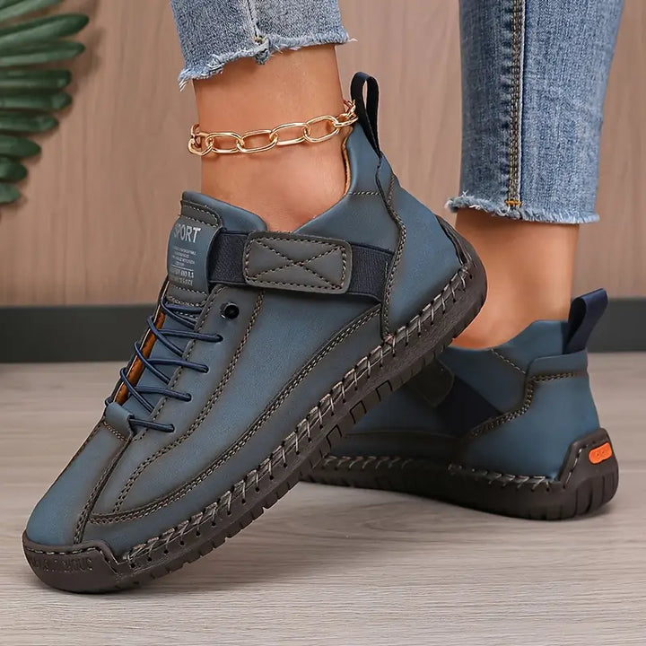 Hazel | Women's Orthopedic Lace-Up Velcro Low-Top Trainers