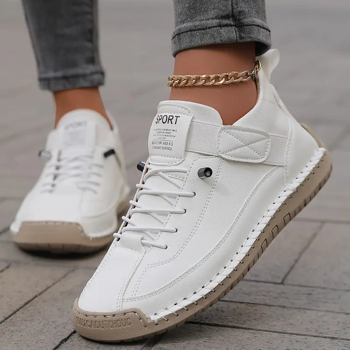 Hazel | Women's Orthopedic Lace-Up Velcro Low-Top Trainers