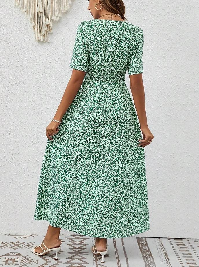 Imelda | Women's V Neck Wedding Guest Maxi-Dress